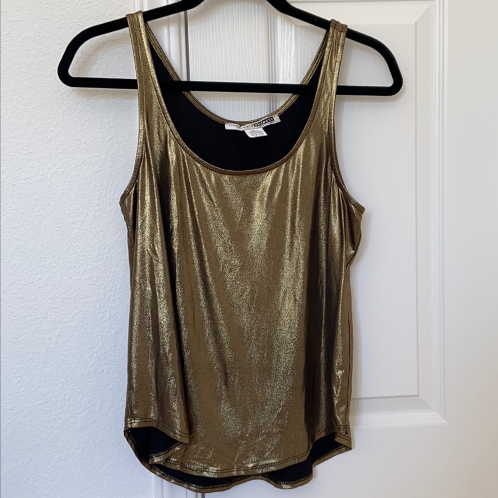 Gold tank top